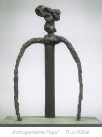 Portugiesische Figur/Bronze - Th. K. Müller Portugiesische Figur/Bronze - Th. K. Müller